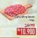 Promo Harga Daging Giling Sapi Spesial per 100 gr - Hypermart