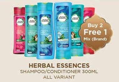 Promo Harga HERBAL ESSENCE Shampoo/ Conditioner 300 mL  - Guardian