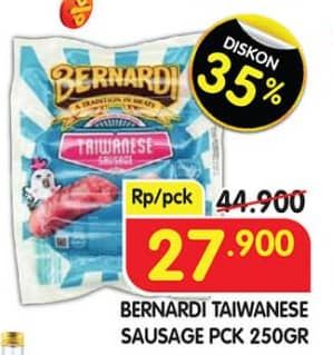 Promo Harga Bernardi Taiwanese Sausage 250 gr - Superindo