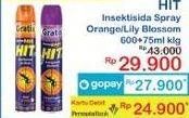 Promo Harga HIT Aerosol Orange, Lilly Blossom 675 ml - Indomaret