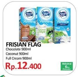 Promo Harga FRISIAN FLAG Susu UHT Purefarm Coconut, Full Cream, Cokelat 900 ml - Yogya