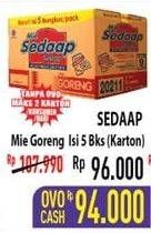 Promo Harga SEDAAP Mie Goreng Original per 40 pcs 90 gr - Hypermart