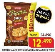 Promo Harga PIATTOS Snack Kentang Sapi Panggang 120 gr - Superindo