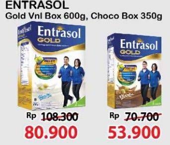 Promo Harga Entrasol Gold Susu Bubuk Chocolate 370 gr - Alfamart