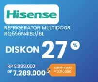 Promo Harga Hisense RQ556N4IBU/BL | Kulkas Multidoor  - Electronic City