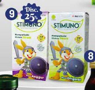Promo Harga STIMUNO Restores Immunes Syrup Grape, Original 100 ml - Carrefour