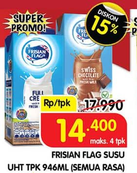 Promo Harga Frisian Flag Susu UHT Purefarm All Variants 946 ml - Superindo