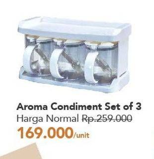 Promo Harga Aroma Condiment Set Of  - Carrefour