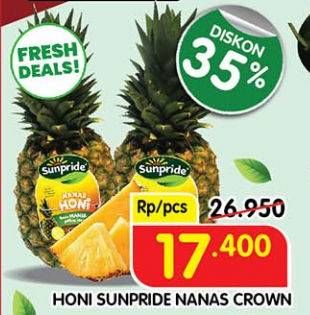 Promo Harga Sunpride Nanas Honi Crown  - Superindo
