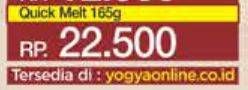 Promo Harga KRAFT Quick Melt 165 gr - Yogya