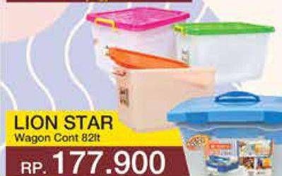 Promo Harga LION STAR Wagon Container 82lt 82000 ml - Yogya