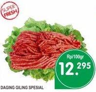 Promo Harga Daging Giling Sapi Spesial per 100 gr - Superindo