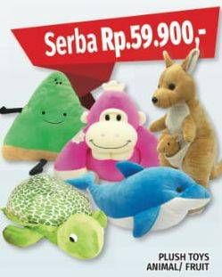 Promo Harga Plush Toys Animal, Fruit  - LotteMart