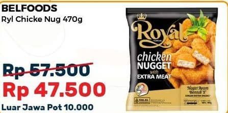 Promo Harga Belfoods Royal Nugget Chicken Nugget S 500 gr - Alfamart