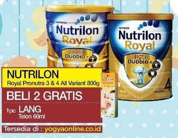 Promo Harga NUTRILON Royal 3 / 4 Susu Pertumbuhan All Variants 800 gr - Yogya