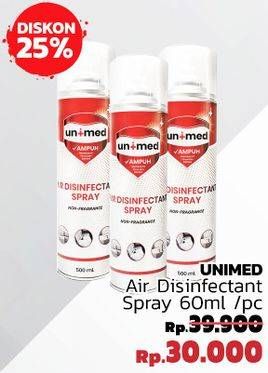 Promo Harga UNIMED Hand Sanitizer Spray 60 ml - LotteMart