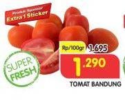 Promo Harga Tomat Bandung per 100 gr - Superindo