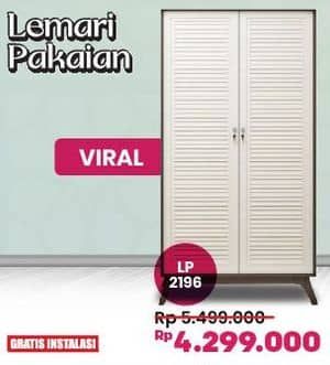 Promo Harga Viral Lemari 2 Pintu  - COURTS