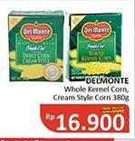 Promo Harga DEL MONTE Fresh Cut Whole Kernel Corn, Sweet Corn Cream Style 380 gr - Alfamidi