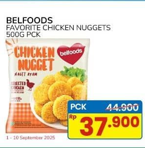 Promo Harga Belfoods Nugget Chicken Nugget 500 gr - Indomaret