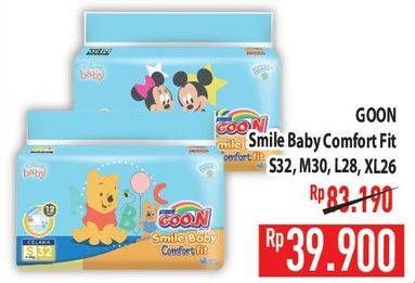 Promo Harga Goon Smile Baby Comfort Fit Pants L28, M30, S32, XL26 26 pcs - Hypermart