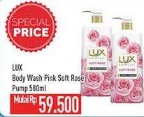 Promo Harga LUX Botanicals Body Wash Soft Rose 580 ml - Hypermart