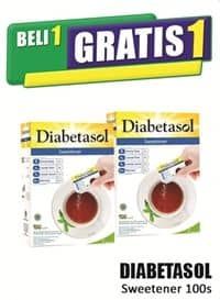 Promo Harga Diabetasol Sweetener per 100 sachet 1 gr - Hari Hari