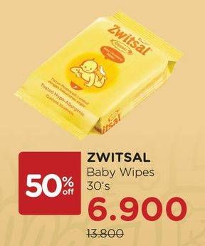 Promo Harga ZWITSAL Classic Baby Wipes 30 pcs - Watsons