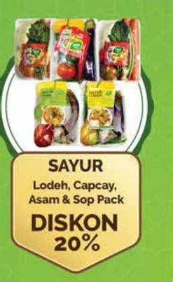 Promo Harga Sayur Lodeh/Capcay/Asam/Sop  - Yogya