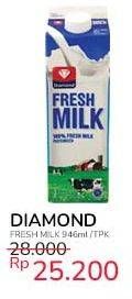Promo Harga Diamond Fresh Milk 946 ml - Indomaret