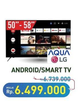 Promo Harga AQUA/LG Android/Smart TV  - Hypermart