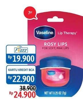 Promo Harga VASELINE Lip Therapy Rose 7 gr - Alfamidi