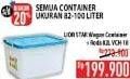 Promo Harga LION STAR Wagon Container + Roda VCH-18  - Hypermart