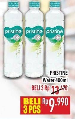 Promo Harga Pristine 8 Air Mineral 400 ml - Hypermart