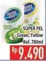 Promo Harga SUPER PELL Pembersih Lantai Green, Yellow 780 ml - Hypermart
