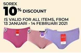 Promo Harga SOREX Celana Dalam Wanita All Variants  - Carrefour