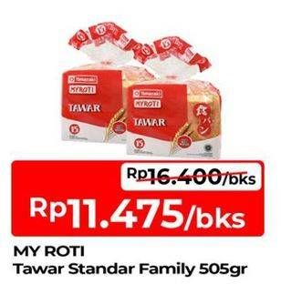 Promo Harga My Roti Roti Tawar Family 505 gr - TIP TOP