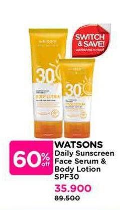 Promo Harga Watsons Sunscreen  - Watsons