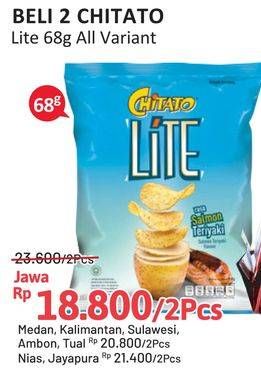 Promo Harga Chitato Lite Snack Potato Chips All Variants 68 gr - Alfamidi