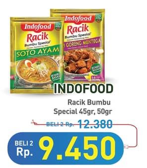 Promo Harga Indofood Bumbu Racik Special Ayam Mentega, Special Gulai, Special Kare, Special Opor Ayam, Special Rawon, Special Rendang, Special Semur, Special Soto Ayam 45 gr - Hypermart