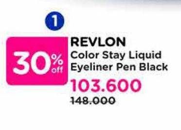 Promo Harga Revlon Color Stay Liquid Eyeliner Pen Black  - Watsons