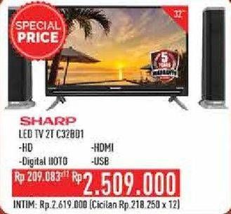 Promo Harga SHARP 2TC32BD1X | Digital LED TV  - Hypermart