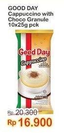 Promo Harga Good Day Cappuccino per 10 sachet 25 gr - Indomaret