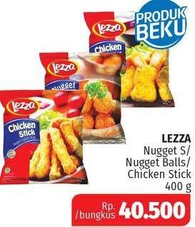 Promo Harga LEZZA Nugget Chicken, Stick, Ball 400 gr - Lotte Grosir