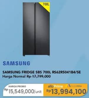 Promo Harga Samsung Fridge SBS 700L RS62R504  - Carrefour