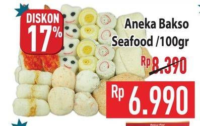 Promo Harga Aneka Bakso Seafood per 100 gr - Hypermart