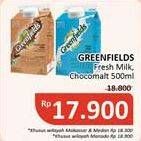 Promo Harga Greenfields Fresh Milk Choco Malt, Full Cream 500 ml - Alfamidi