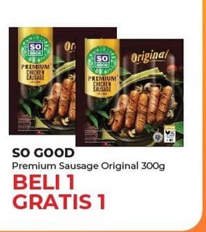 Promo Harga So Good Premium Sausage Original 300 gr - Yogya