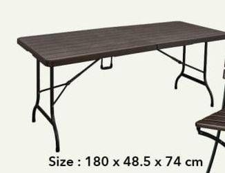 Promo Harga Table Wooden Texture  - Carrefour