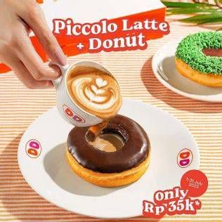 Promo Harga Piccollo Latte + Donut  - Dunkin Donuts